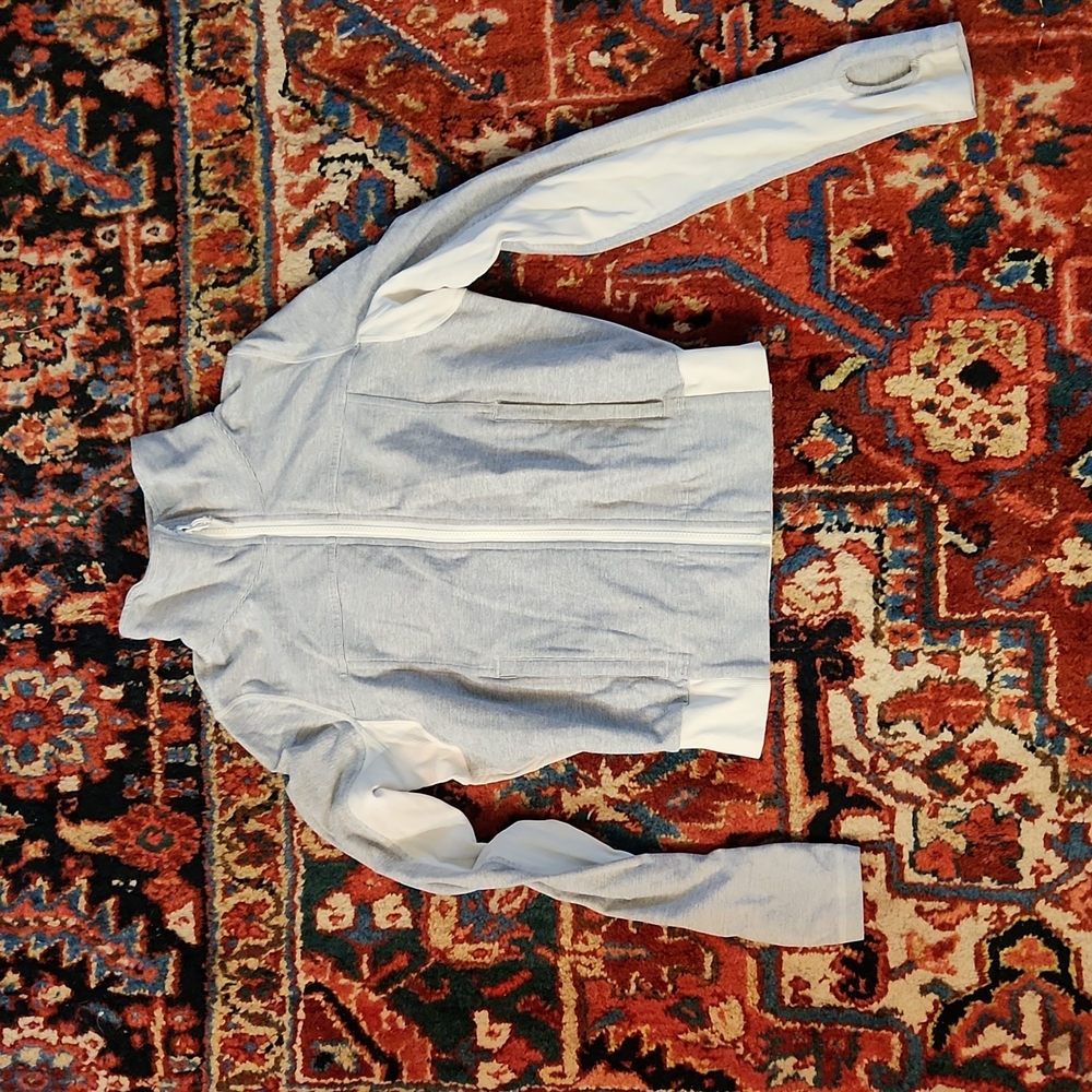 Lululemon zip up cropped tech sweatshirt
